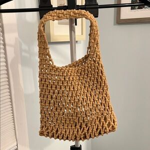 Tan Woven Handbag